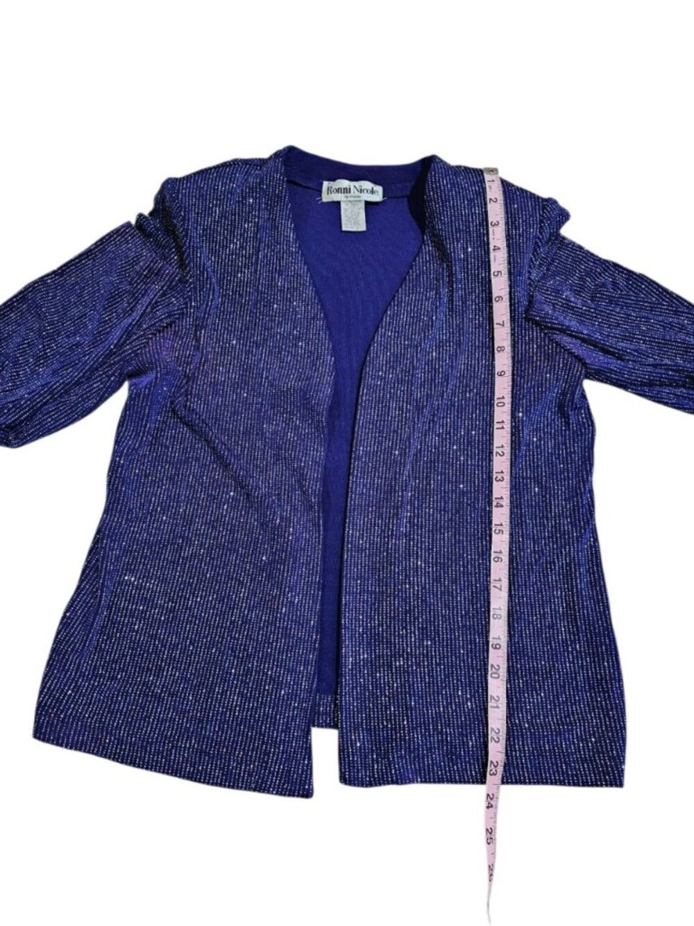 Ronni Nicole 12 Purple Glitter Tank Duster 2Pc Set Evening Archival Statement - Picture 6 of 10